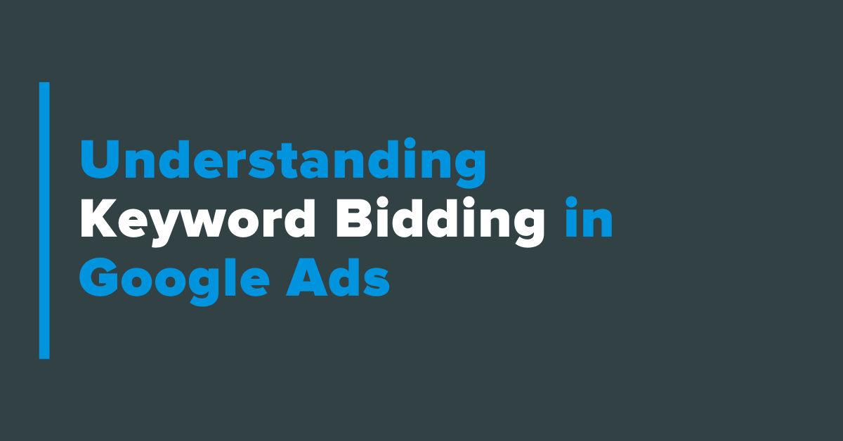 Google keyword deals bids